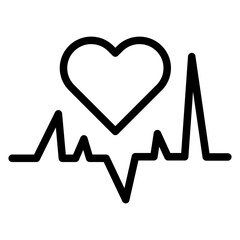 Heartbeat Vector Design Icon Style
