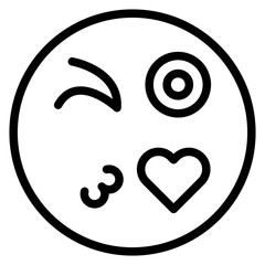 Flirtatious Vector Design Icon Style