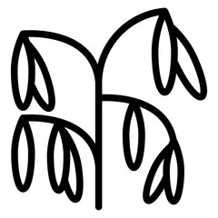 Oats Vector Design Icon Style