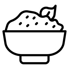 Cottage Cheese Vector Design Icon Style