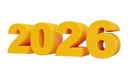 Realistic 2026 3d Text