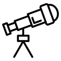 Telescope Vector Design Icon Style