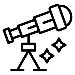 Telescope Vector Design Icon Style