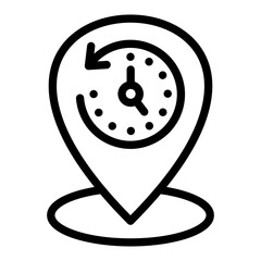 Location History Vector Design Icon Style