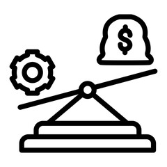 Leverage Vector Design Icon Style