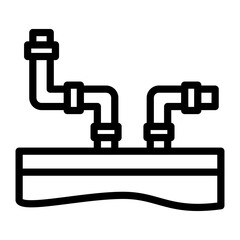 Subsurface Irrigation Vector Design Icon Style