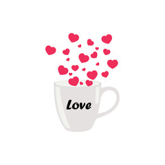 cup of coffee with heart