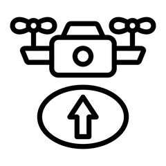 Takeoff Vector Design Icon Style