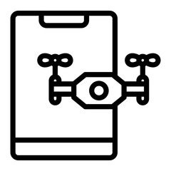 Drone App Vector Design Icon Style