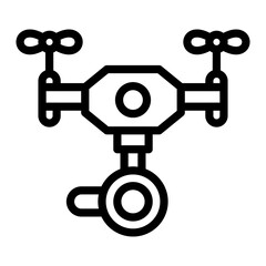 Drone Photography Vector Design Icon Style
