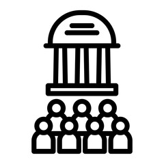 Public Sector Vector Design Icon Style