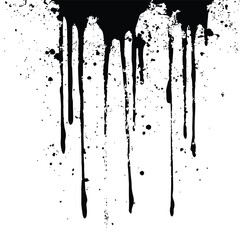 Black and White Abstract Grunge Texture background Vector