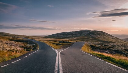 Naklejka premium 分かれ道