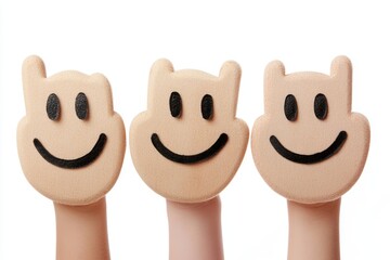 Fototapeta premium Thumb up isolated on white background, Generative AI