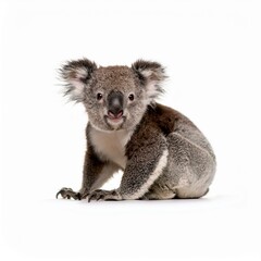Obraz premium Koala in front of a white background