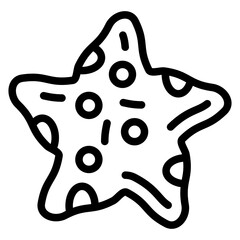 Star fish Vector Design Icon Style