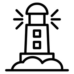 Lighthouse Vector Design Icon Style
