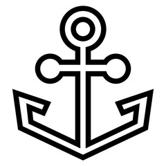 Obraz premium Anchor Vector Design Icon Style