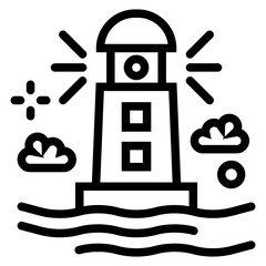 Lighthouse Vector Design Icon Style