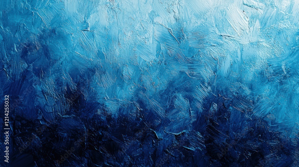 Poster a textured blue background with abstract patterns and soft light reflections
