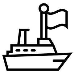 Cruise flag Vector Design Icon Style