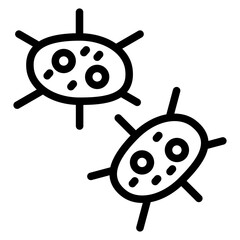Microbe Vector Design Icon Style