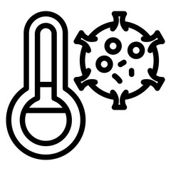 Cold virus Vector Design Icon Style