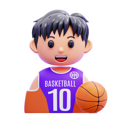 BASKETBALL PLAYER 3D ILLUSTRATION