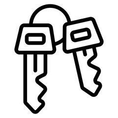 Car Keys Vector Design Icon Style