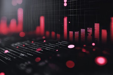 Business data elements dot bar pie charts graphs., Generative AI