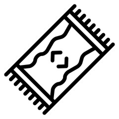 Beach Towel Vector Design Icon Style