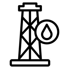 Naklejka premium Rig Vector Design Icon Style