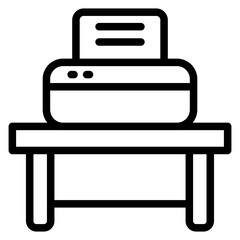 Printer Stand Vector Design Icon Style