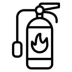 Fire Extinguisher Vector Design Icon Style