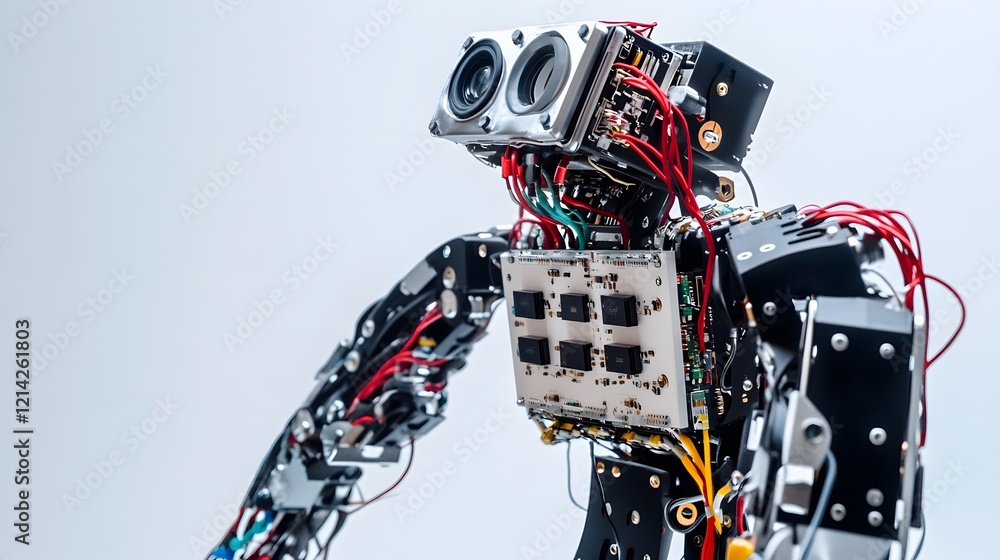 Poster a detailed view of a robotic prototype