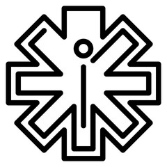 Paramedic Vector Design Icon Style