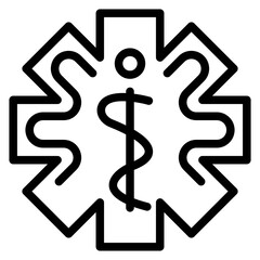 Emergency Medicine Vector Design Icon Style