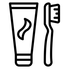 Kid Toothpaste Vector Design Icon Style