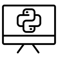 Python Vector Design Icon Style