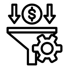 Obraz premium Conversion Rate Vector Design Icon Style