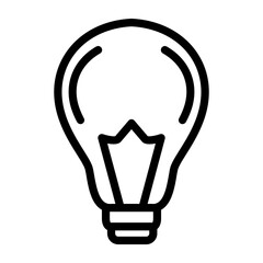 Idea Bulb Vector Design Icon Style