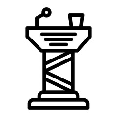Podium Vector Design Icon Style