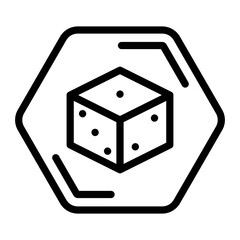 Dice Vector Design Icon Style