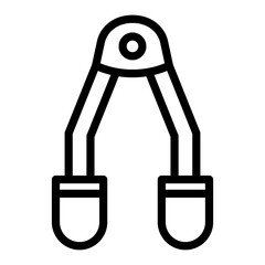 Tongs Vector Design Icon Style