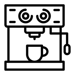 Coffee Maker Vector Design Icon Style