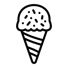 Ice Cream Vector Design Icon Style