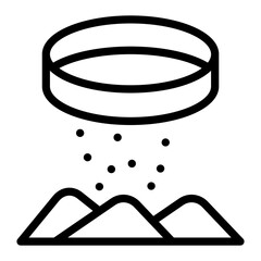 Flour Sifter Vector Design Icon Style