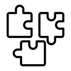 Puzzle Vector Design Icon Style