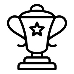 Trophy Cup Vector Design Icon Style