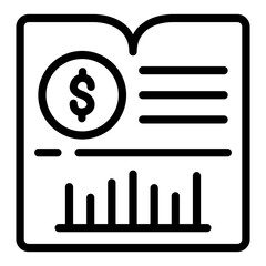 Financial Report Vector Design Icon Style